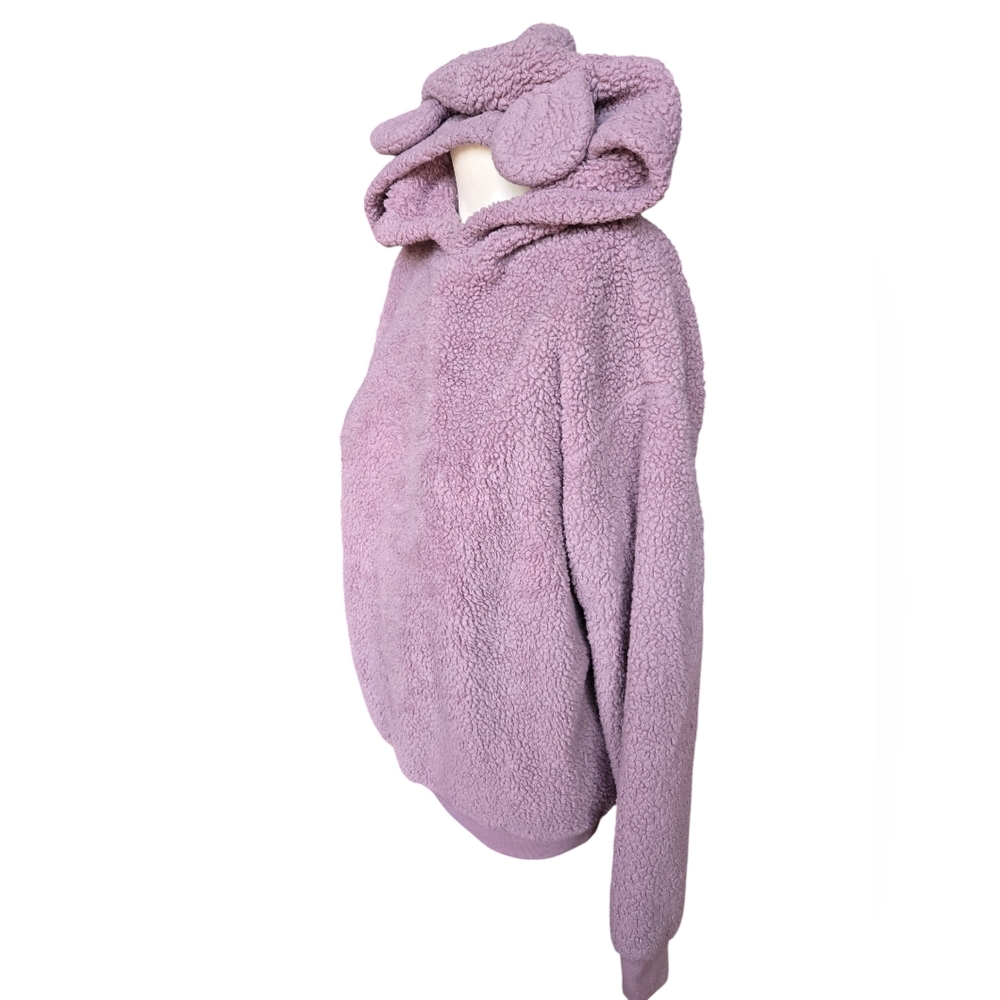 Cold Crush Bear Cozy Purple Hoodie xs
